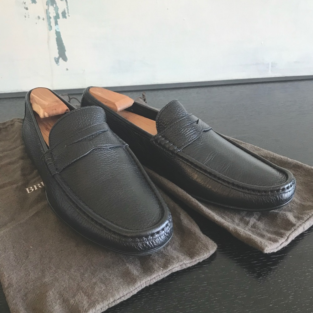 Bruno Magali:Penny Loafer Moccasin, Leather, Men Size 10